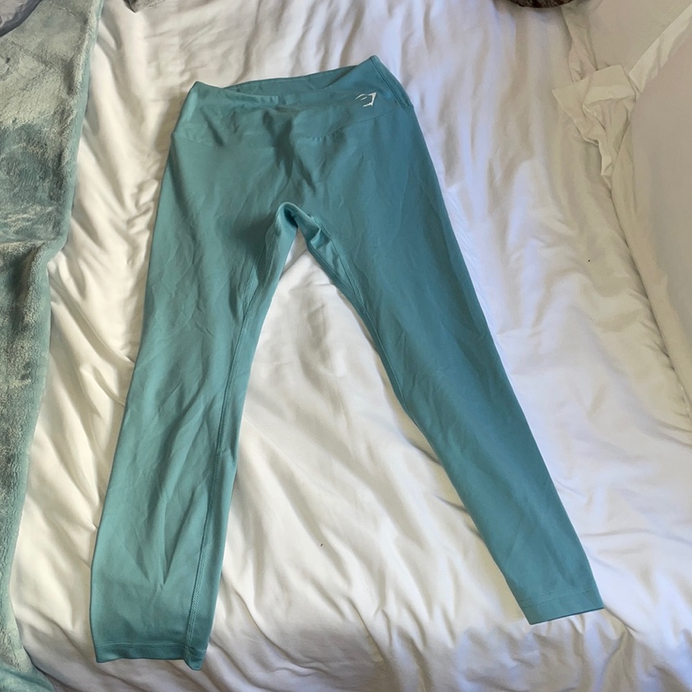 Gymshark cropped blue leggings